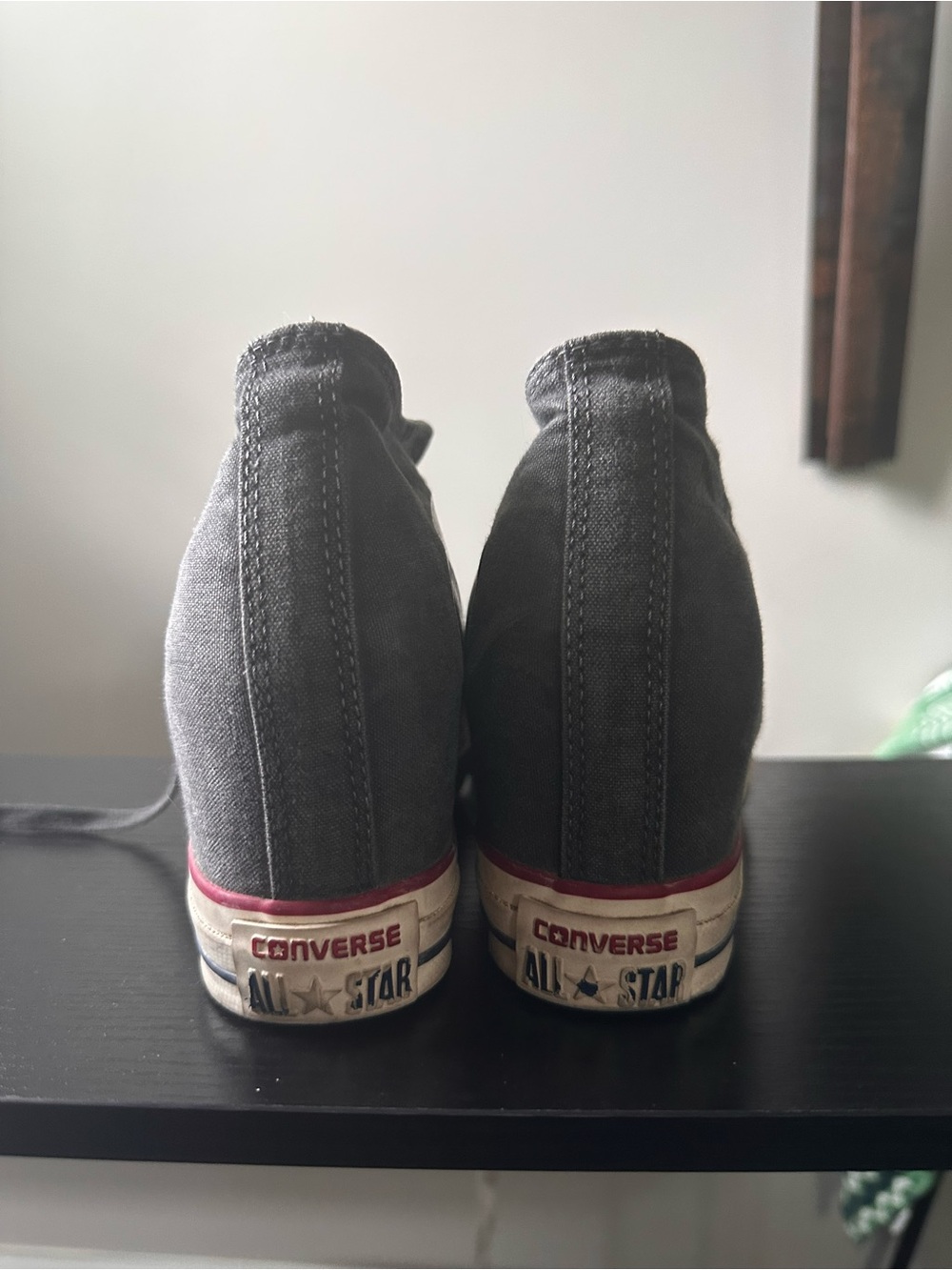 Converse Chuck Taylor All Star Hidden Wedge High Tops - Grey (Size 9.5) - Picture 2 of 4
